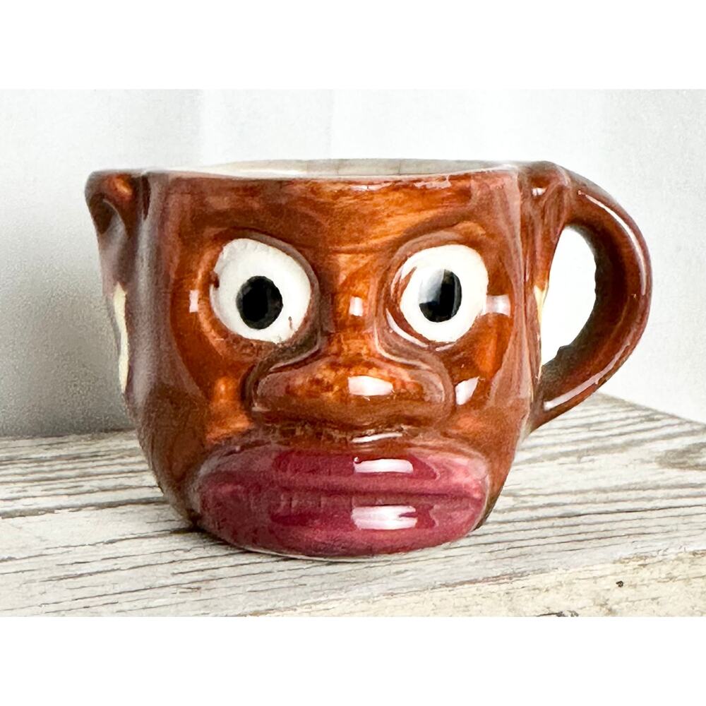 Tribal Vintage Small Measuring cup, pitcher, Antique tribal decor, Made in Japan